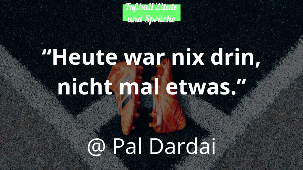 Pal Dardai Fussball Zitate und Sprüche